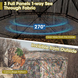 2-3 Person Hunting Blind Portable Pop Up Ground Tent With Carry Bag And Storage Pocket